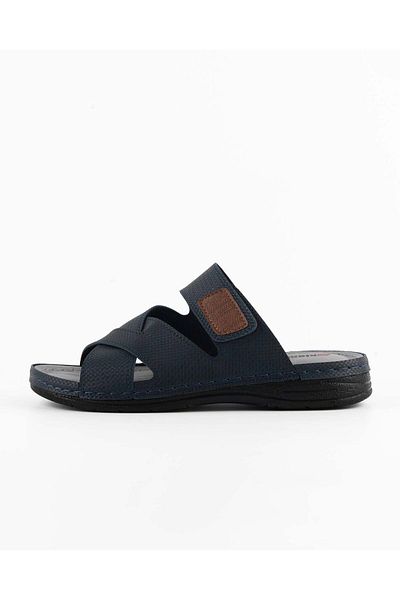 DR KLOMPA Ανδρικές Παντόφλες Ορθοπεδικές Navy Blue - MS667 Summer