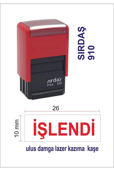Sırdaş Processed Cash -Red Body Red Ink 910 Model