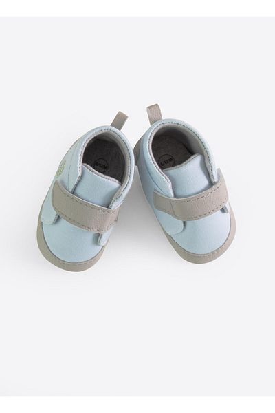 kitikate Basic Booties - Single Velcro Blue