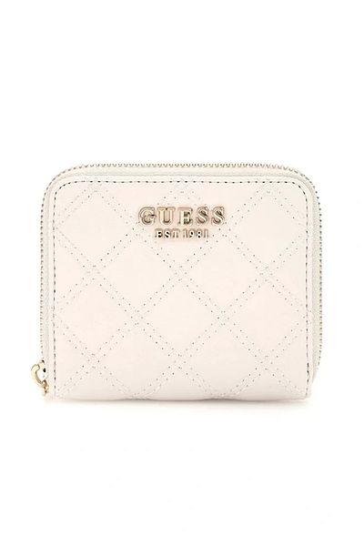 Guess Gully Slg Small Zip Around Women's White Wallet Swqg8748137-Off