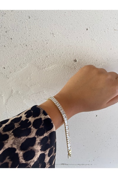 XUPING JEWELRY 14 K Altın Kaplama Zirkon Taş Su Yolu Model Bileklik