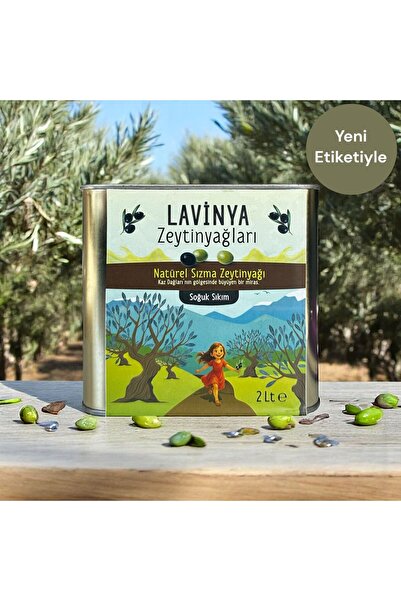 Lavinya Natürel Sızma Zeytinyağı 2 Lt-Analizli-0,4 Asit-Soğuk Sıkım