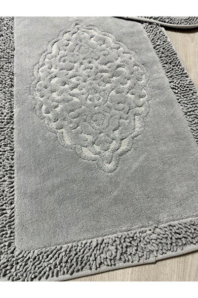 Çelsa Home Ottoman 2'li Klozet Takımı Makarna Kenar % 100 Pamuk Banyo Paspas ...