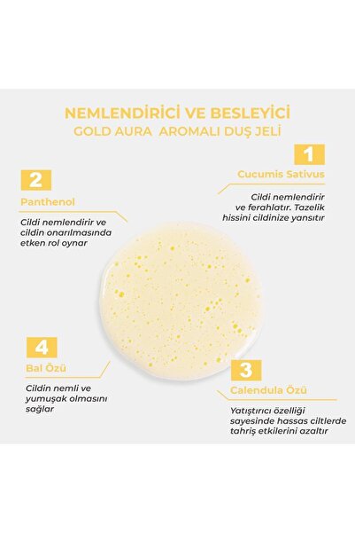 THE BATH FACTORY Gold Aura Nemlendirici Ve Besleyici Mistik Kokulu Duş Jeli 400 ml