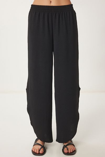 Lovelyİstanbul Ydrobin Shalwar Trousers with Side Slits Black Lde0003