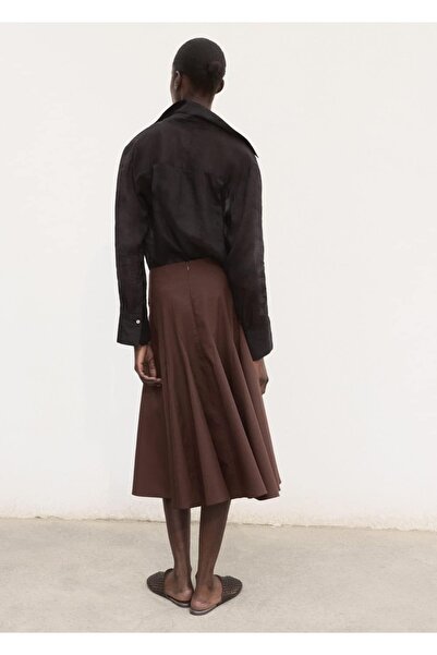 MANGO Woman Pileli midi etek