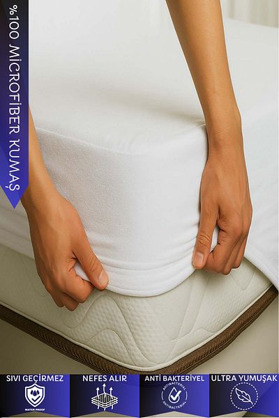 DOGO HOME Micro Fitted Full Edged Single Double Liquid Waterproof Sheet Mattress Protector