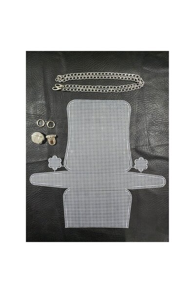 Serbest KANVAS KALIBI ZİNCİR SETİ BÜYÜK BOY(GÜMÜŞ)