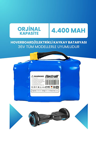 ELECTROLL Hoverboard / Elektrikli Kaykay Bataryası 36v 4.400mah (STANDART KAP...