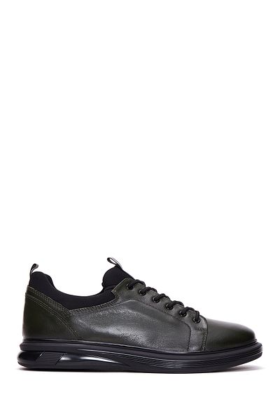 Derimod Khaki Men's Casual Sneaker - Leather, 23wfd620618