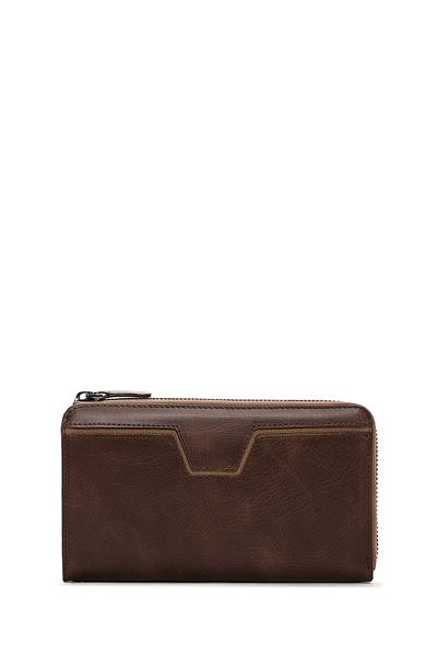 Derimod Men's Brown Leather Handbag - 23sbd3300cr