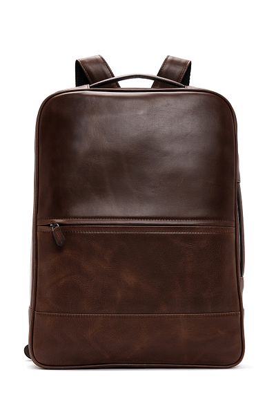 Derimod Men's Leather Backpack - Brown, Model 23sbd3303cr