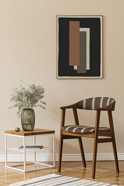 Artavessa Pantene Color Series MDF Tablu 33x48 cm - Model 4 cu Aspect de Cadru din Lemn One Piece