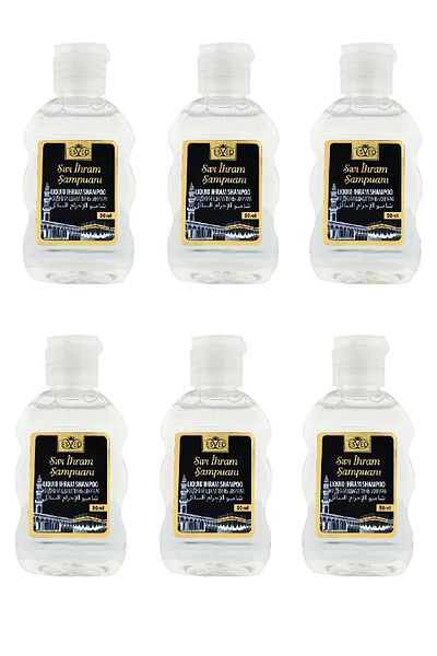 ESVED Unscented Liquid Shampoo Unscented Ihram Shampoo Unscented Shampoo Unscented Shampoo for Hajj and Umrah 6 Pieces