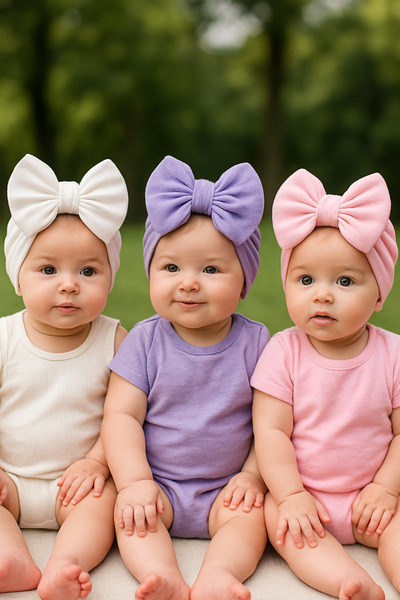 Cherub Baby Bebek Çift Kat Fiyonklu Bebek Bone