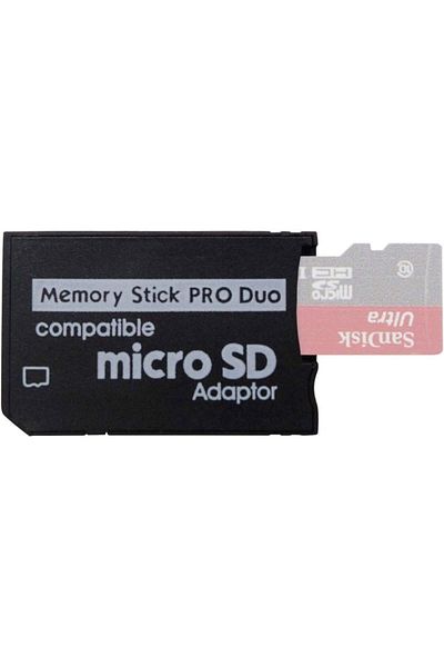Generic Memory Stick PRO DUO Adaptor, Compatible Micro SD to PSP Adaptor, Suitable For PSP/Camera/Handycam