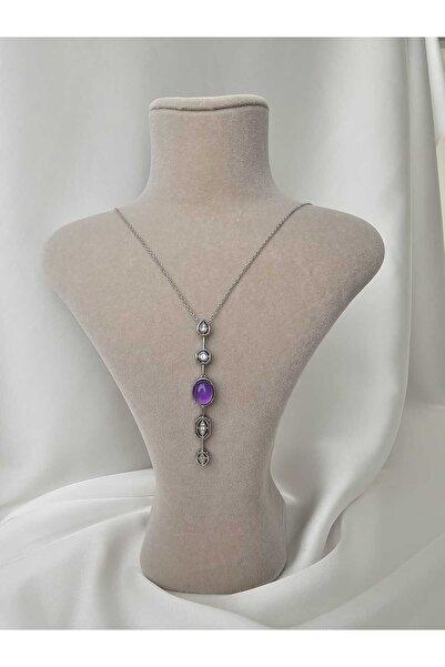 Zivazer Store قلادة نسائية من الفولاذ المقاوم للصدأ Y ملونة