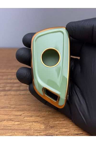 Luxe Aksesuarr For Bmw Switchblade Kd and Flux Controller Case 3 Button Protect Key Controller Silicone Nano Case Green Color