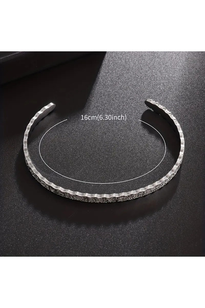 KT AKSESUAR Ayetel Kürsi Yazılı Bileklik Paslanmaz Çelik Ayarlanabilir Erkek/Kadın Bileklik