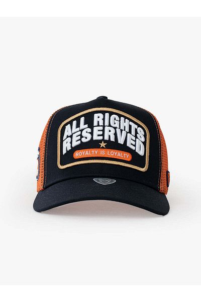 Rust&Rich Women Men Navy Blue Trucker Hat Urban Collection All Right Reserved