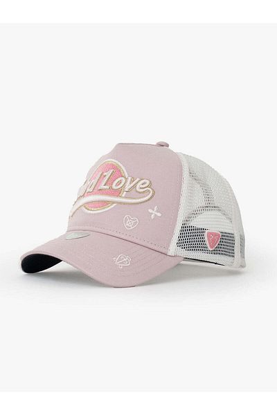 Rust&Rich Women Men Hat Powder Urban Collection Hard Love Trucker Hat