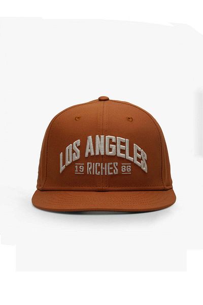Rust&Rich Women Men Tan Snapback Hat City's Collection Los Angeles