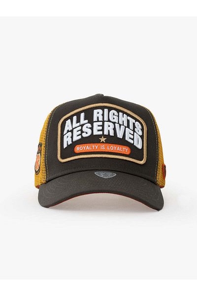 Rust&Rich Women Men's Khaki Trucker Hat Urban Collection All Right Reserved