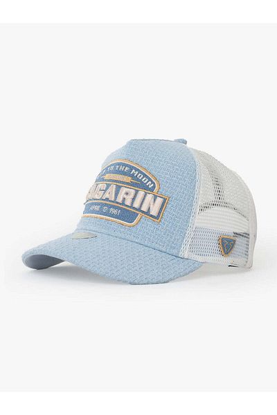 Rust&Rich Women's Men's Blue Trucker Hat Space Collection Gagarin