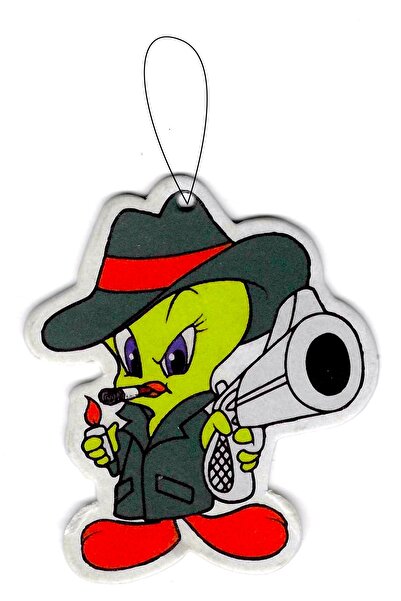 ODORLA 2 Adet Silahlı Tweety Dekoratif Oto Kokusu Ve Aksesuarı