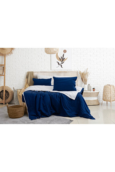 BESTİNA GOLD Natural Soft Single Duvet Cover Set (with Elastic Sheets)