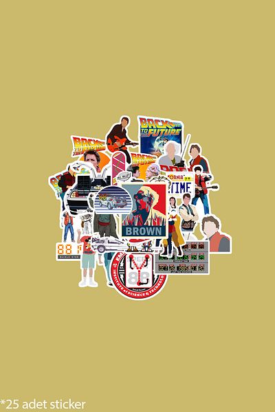 dadi ramba Back to the Future - Agenda - Planner - Notebook - Laptop Sticker Sticker - Sticker Pack