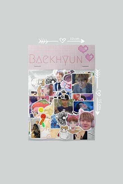 dadi ramba Baekhyun Exo Bullet Journal - Agenda - Planner - Notebook - Laptop Sticker Sticker - Sticker Pack