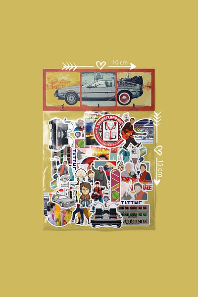 dadi ramba Back to the Future - Agenda - Planner - Notebook - Laptop Sticker Sticker - Sticker Pack