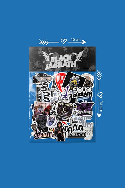 dadi ramba Black Sabbath Bullet Journal - Agenda - Planner - Notebook - Laptop Sticker Sticker - Sticker Pack