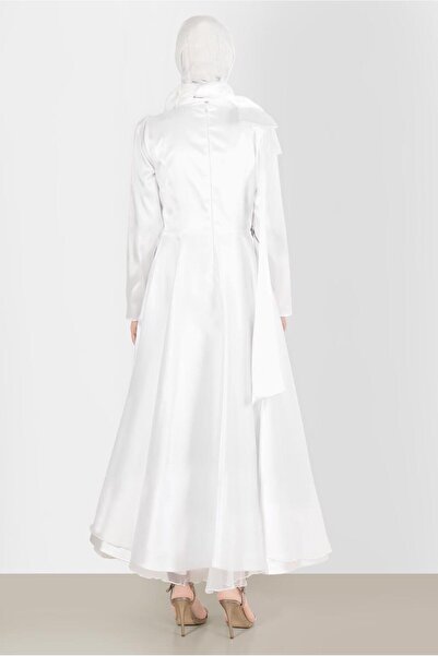 Alvina FİYONK DETAYLI KEMERLİ ABİYE ELBİSE 50227