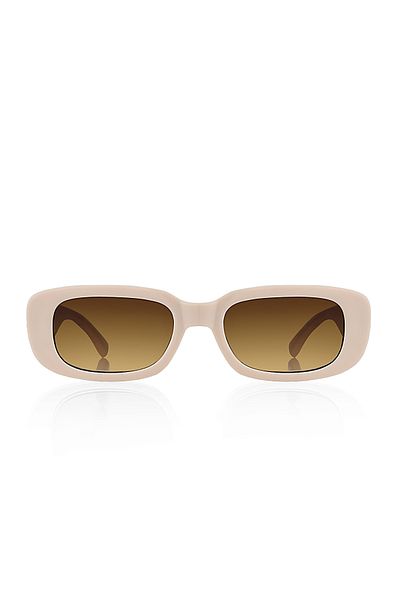 Kinary Unisex Sunglasses Dark Cream Shiny 1047