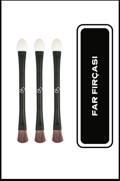Golden Rose Perie pentru fard de pleoape cu două fețe 8691190395070