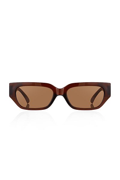Kinary Unisex Sunglasses Brown Shiny 1046