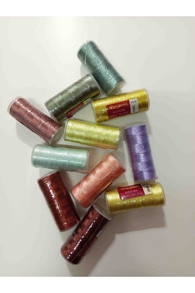 Altınbaşak Polyester Nylon Sewing Embroidery Bobbin Thread 5 Pcs in Assorted Colors