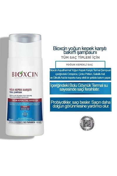 Bioxcin Aqua Anti-Dandruff Thermal Shampoo 300 ml Intenzivní Anti-Dandruff Thermal Shampoo 200 ml