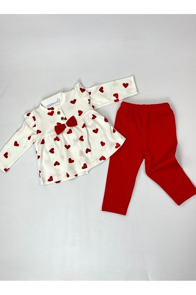 bebekyol Heart Baby Girl Set
