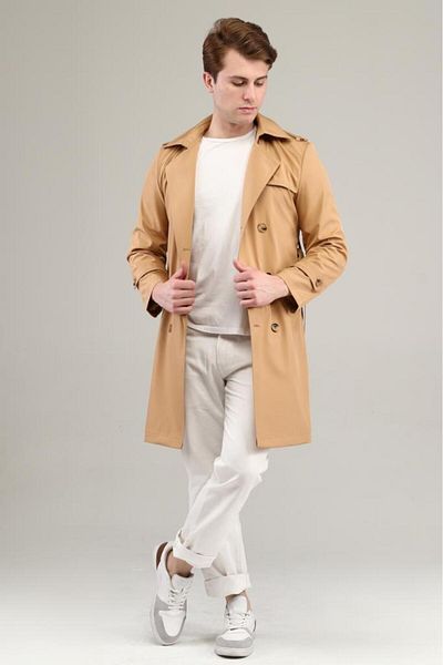 Jamila Classic Men's Trench Coat