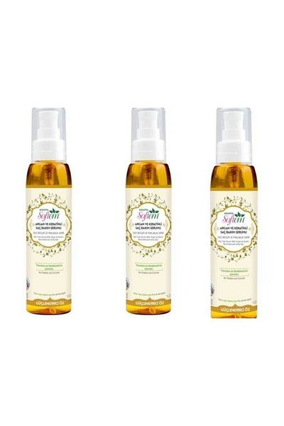 Softem Argan and Keratin Hair Care Serum 3 Pieces