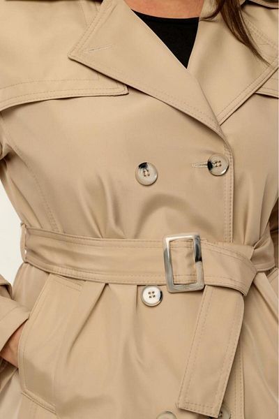 Jamila Medium Size Women's Large Size Seasonal Trench Coat