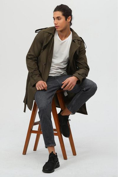 Jamila Regular Fit Men's Trench Coat