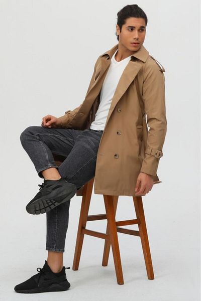 Jamila Ανδρική καμπαρντίνα Slim Fit