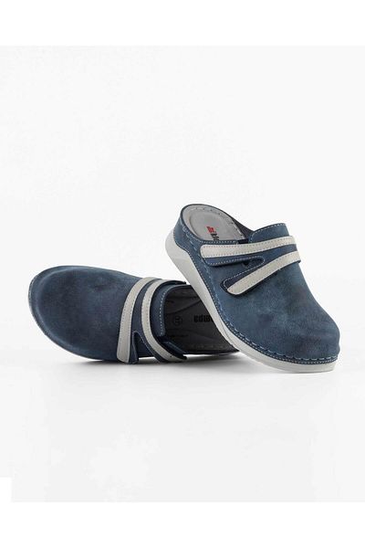 DR KLOMPA Γυναικείες Παντόφλες MS556 Daily Navy Blue Mikanos Orthopedic Sabo Slippers