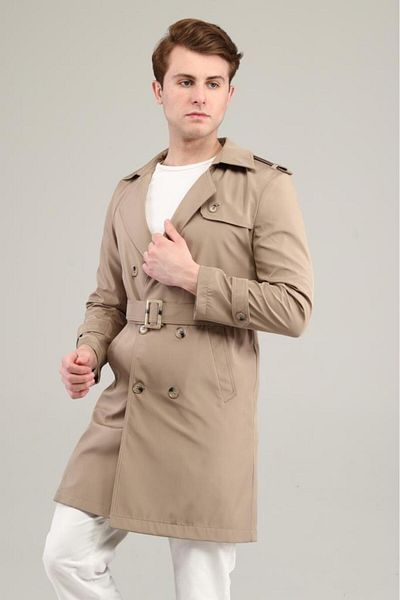 Jamila Classic Men's Trench Coat
