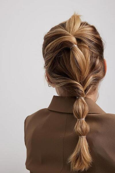 New Obsessions Elastice transparente pentru țesătură de păr