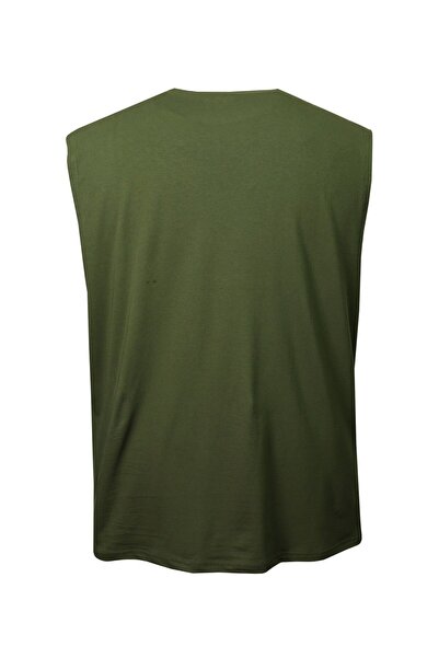 tambattal Large Size Cotton Crew Neck Zero Sleeve T-Shirt